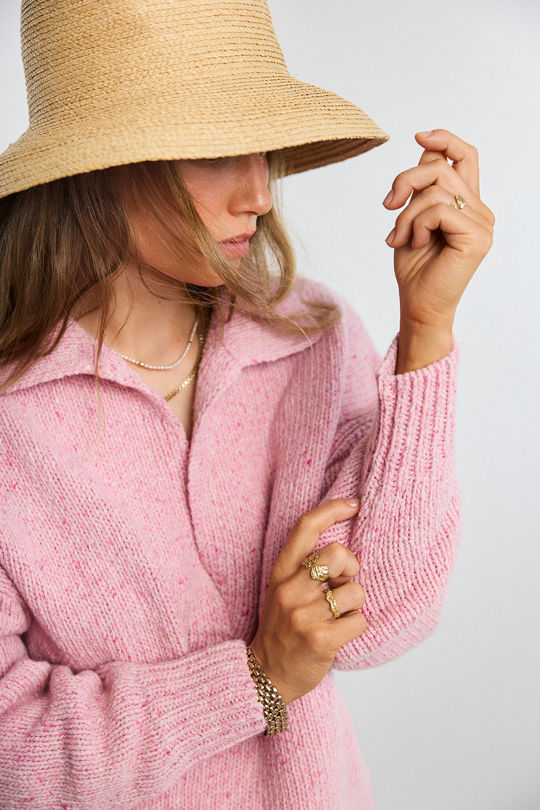 Open Pink Pullover - 13
