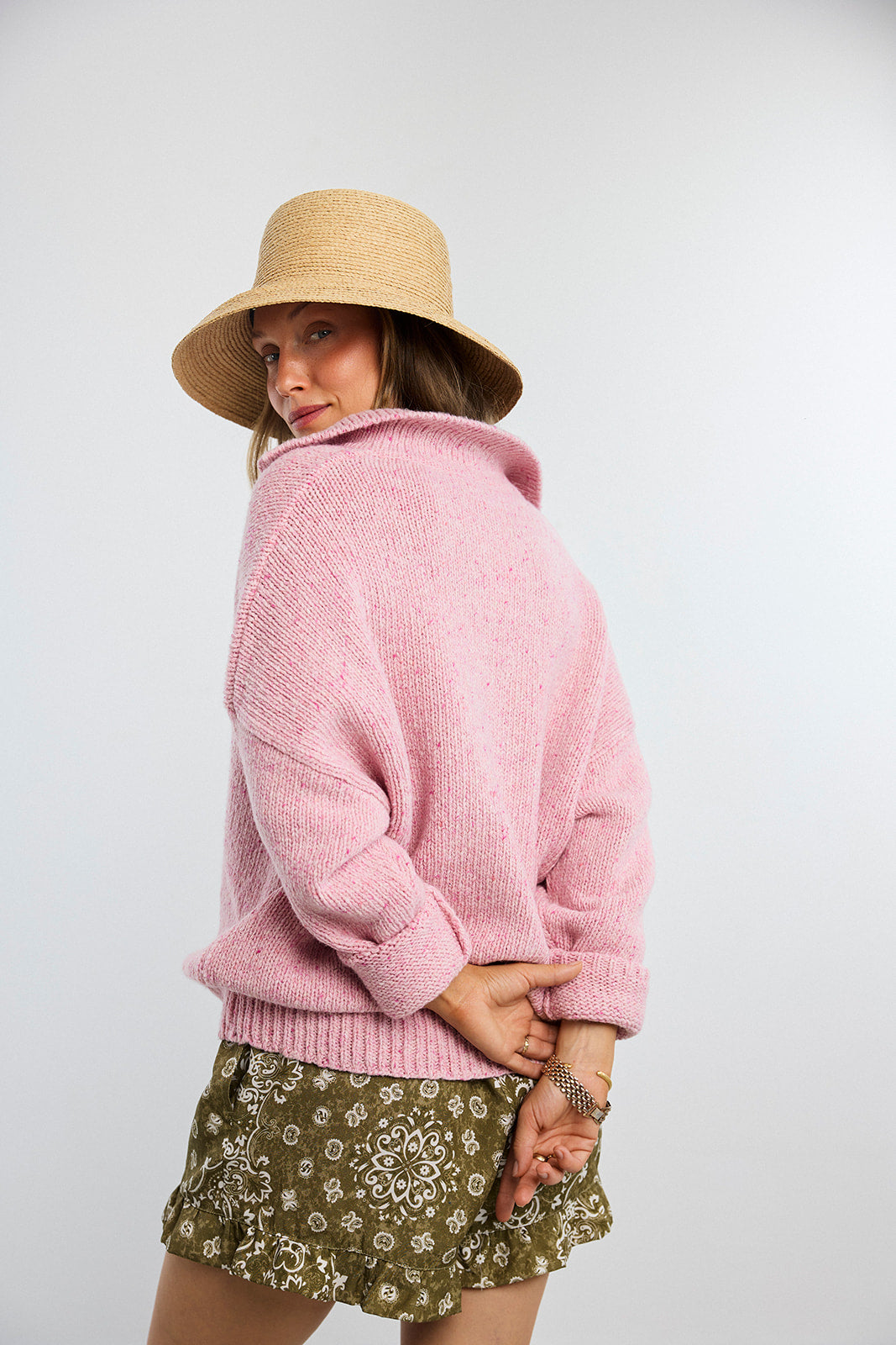 Open Pink Pullover - 2