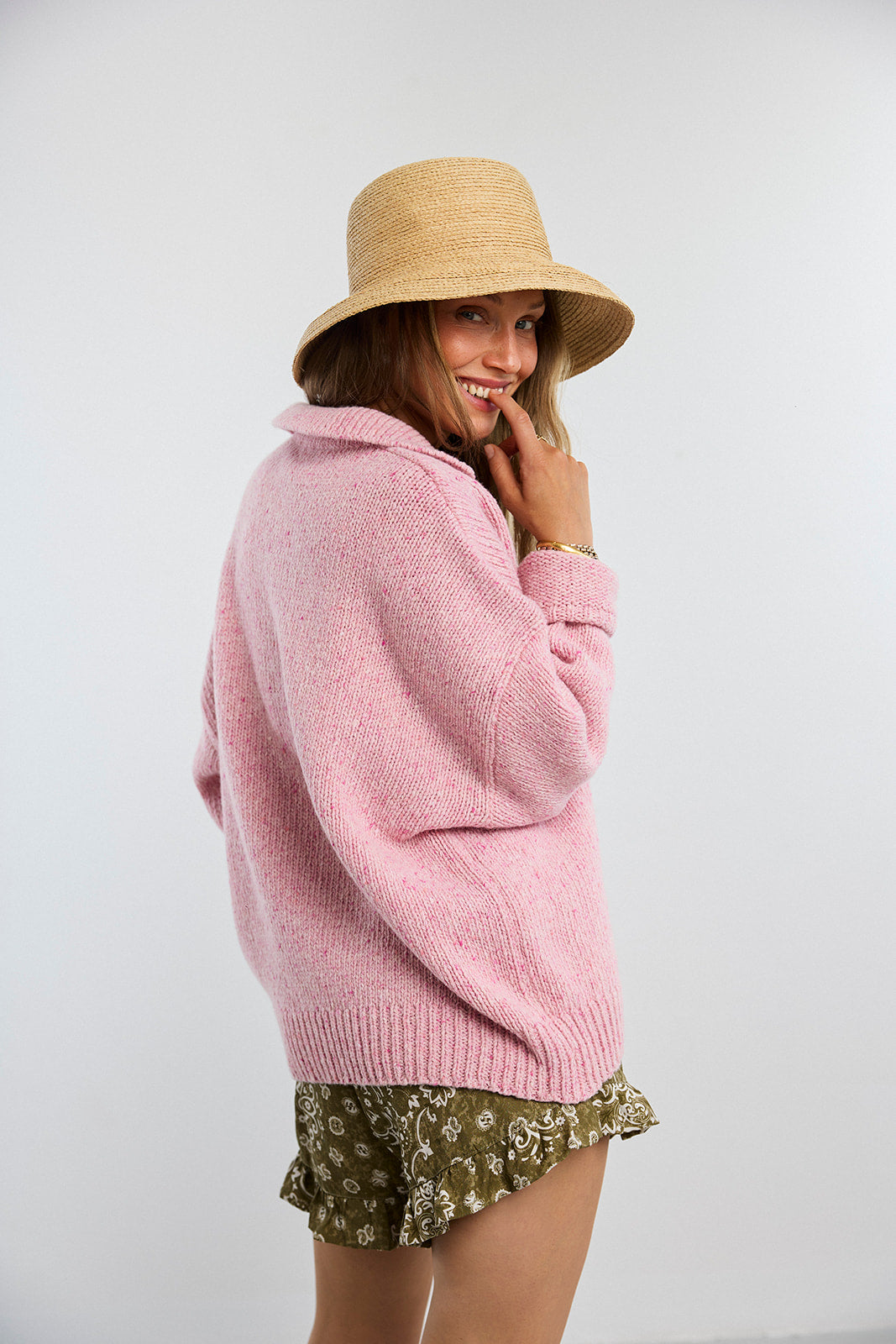 Open Pink Pullover - 15