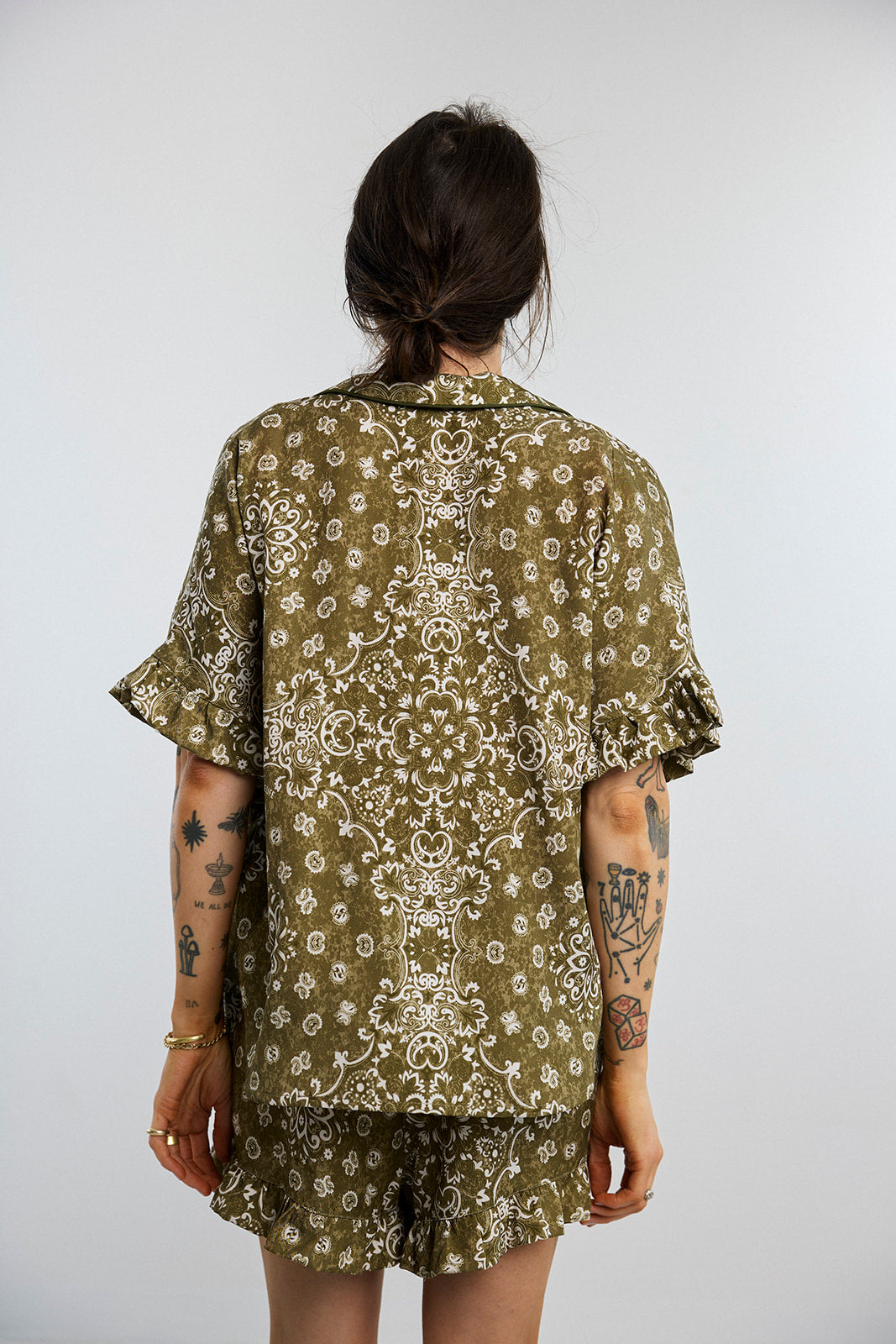 Koszula Frill Paisley Olive - 16