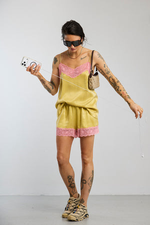 Top Ulla Yellow/Pink