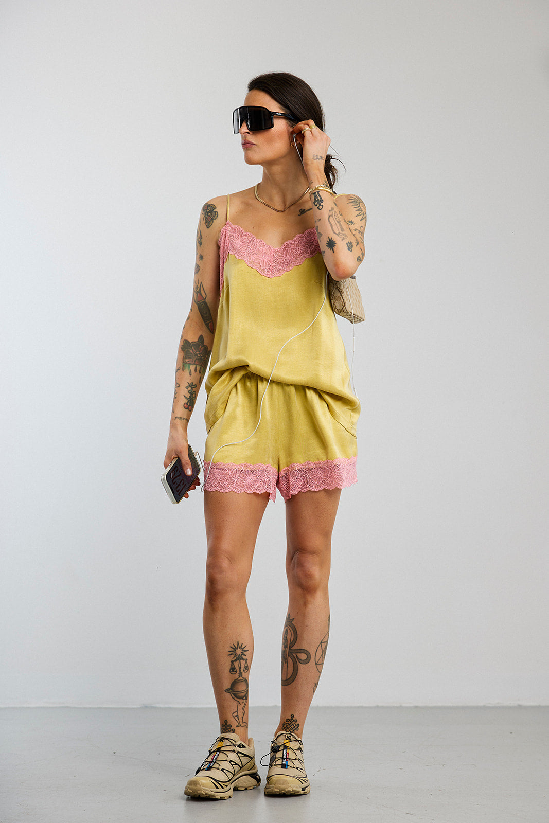 Spodenki Dola Yellow/Pink - 4
