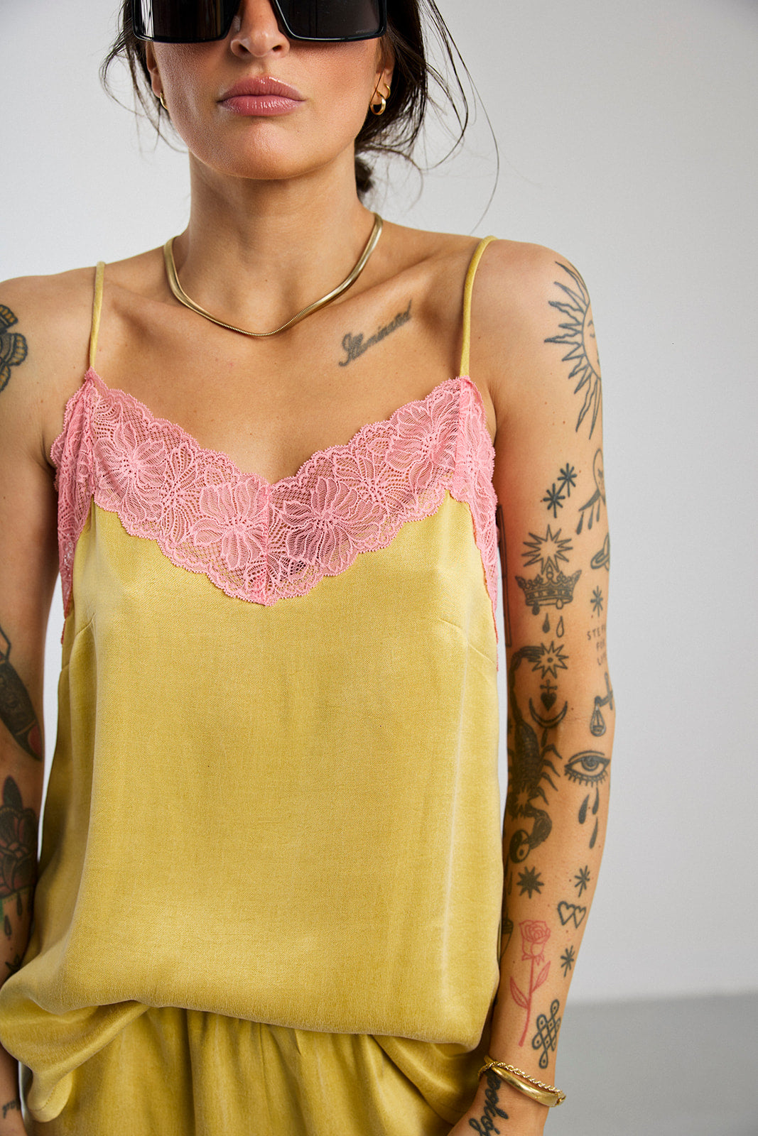 Top Ulla Yellow/Pink - 14