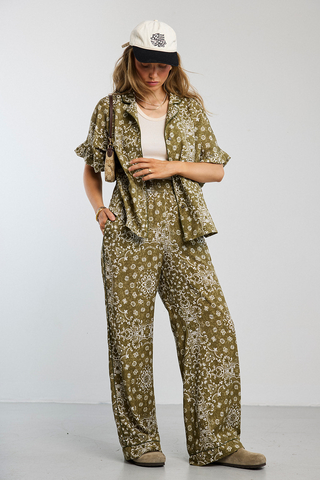 Koszula Frill Paisley Olive - 3