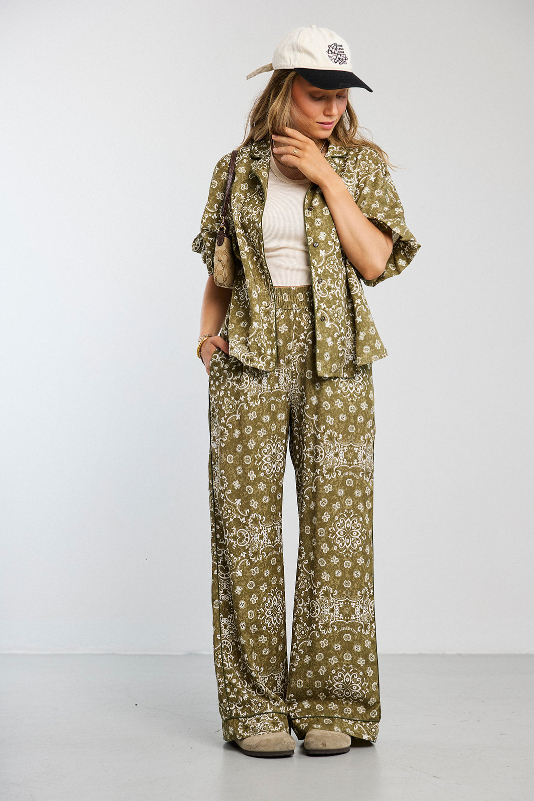 Koszula Frill Paisley Olive - 5
