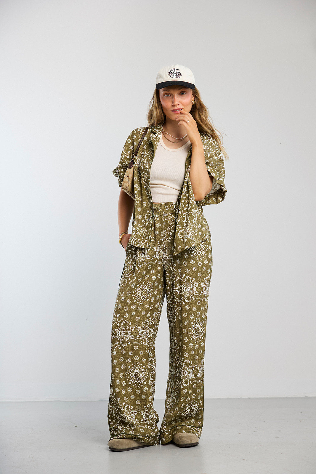 Koszula Frill Paisley Olive - 7