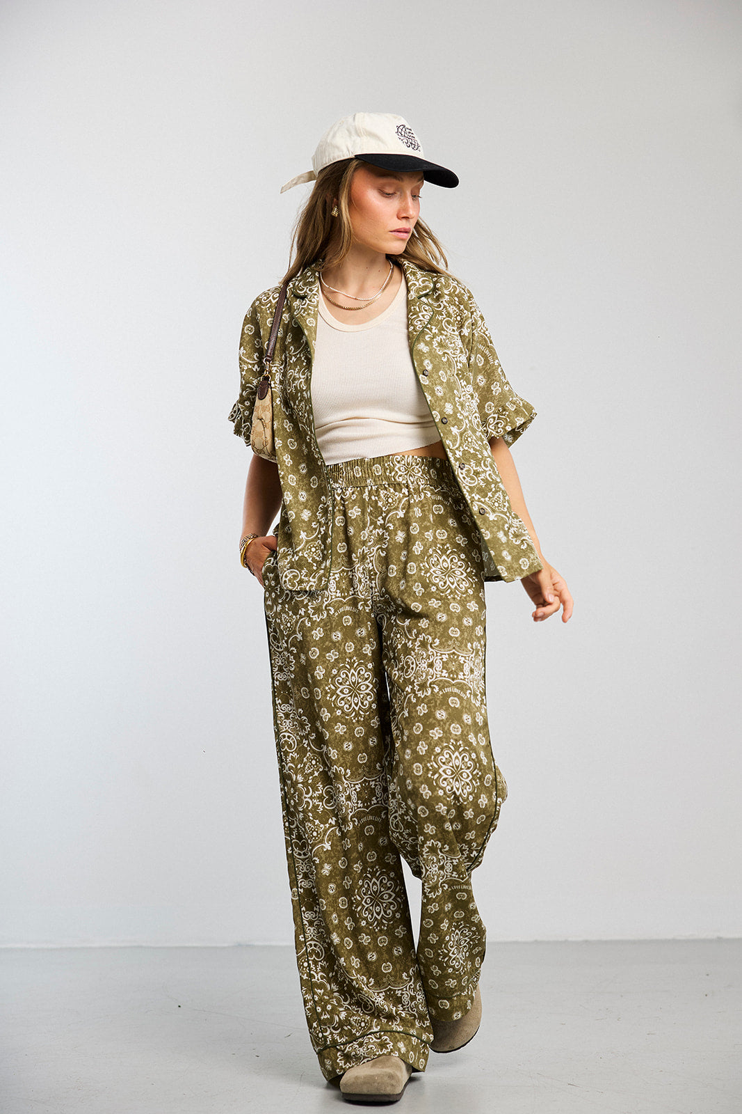 Koszula Frill Paisley Olive - 8
