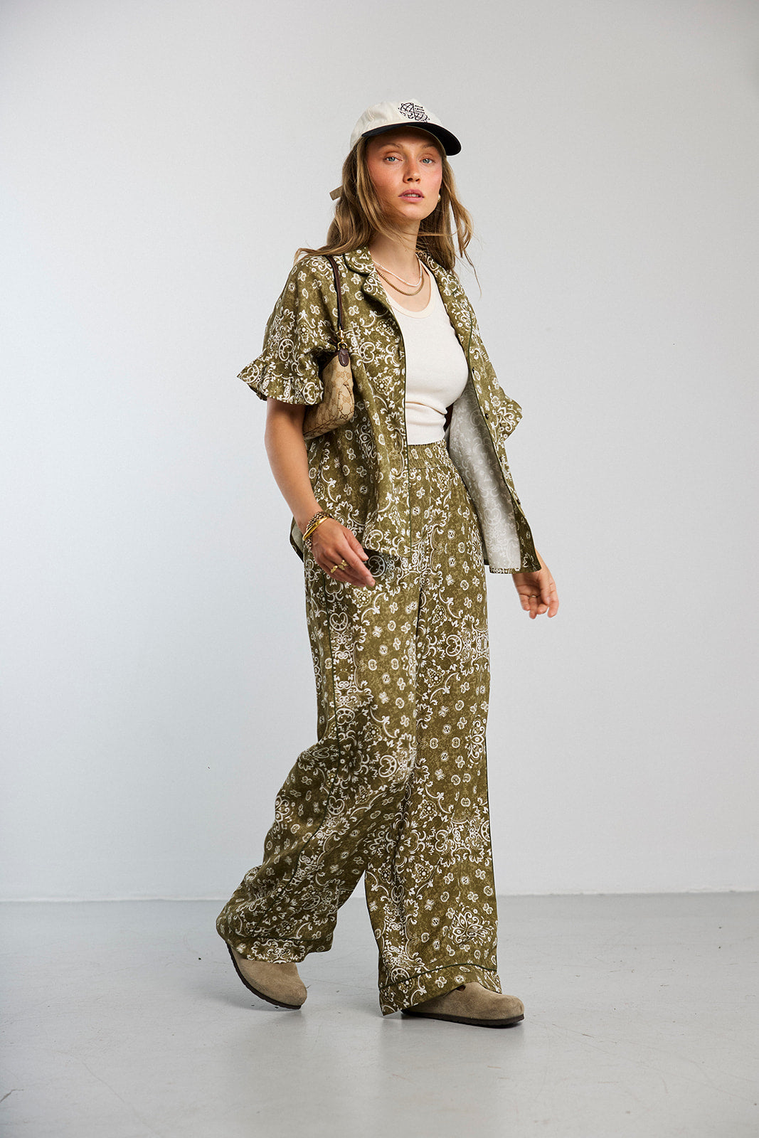 Koszula Frill Paisley Olive - 9