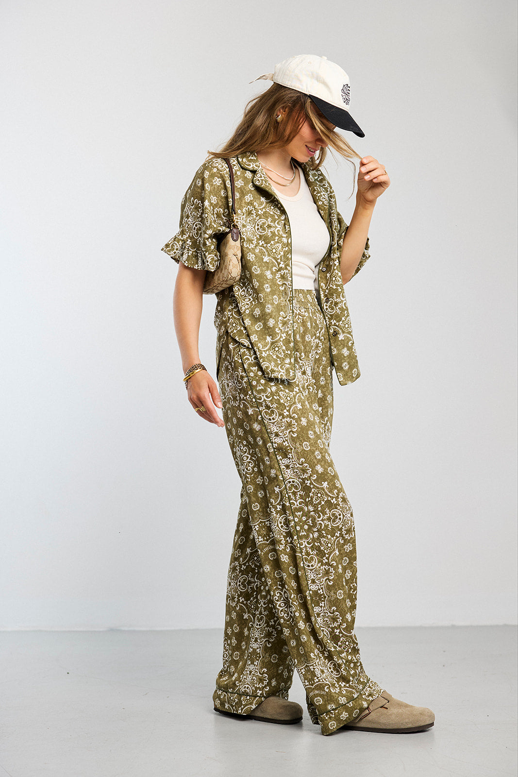 Koszula Frill Paisley Olive - 10