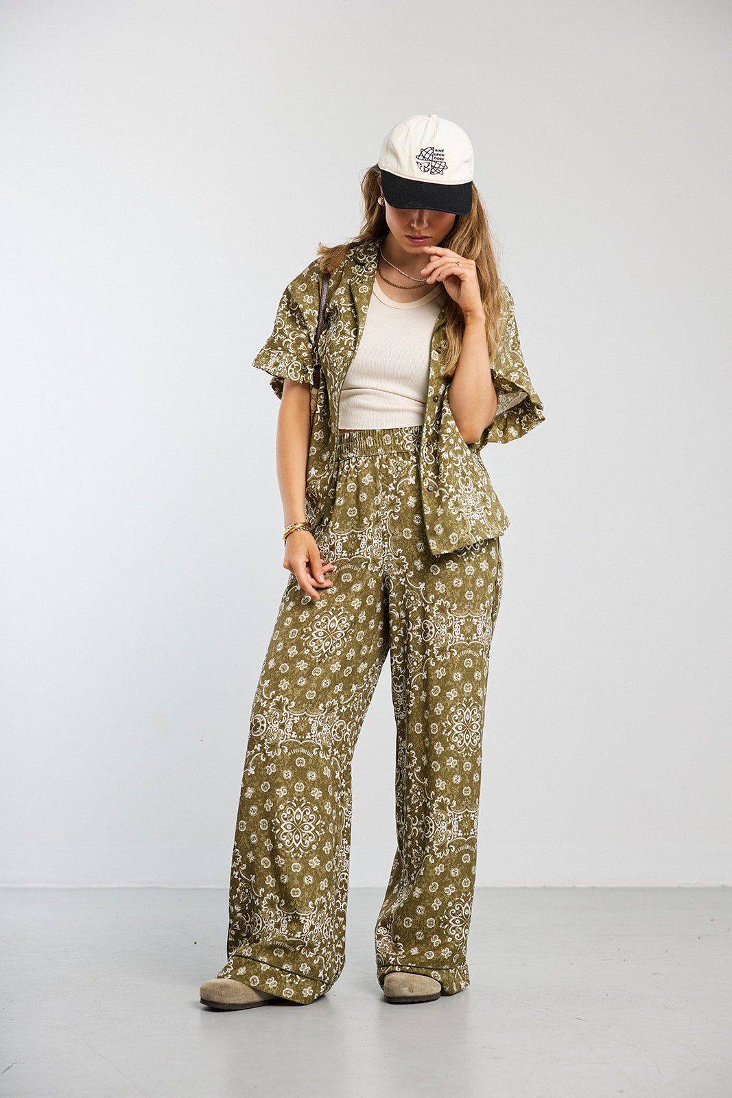 Koszula Frill Paisley Olive - 12
