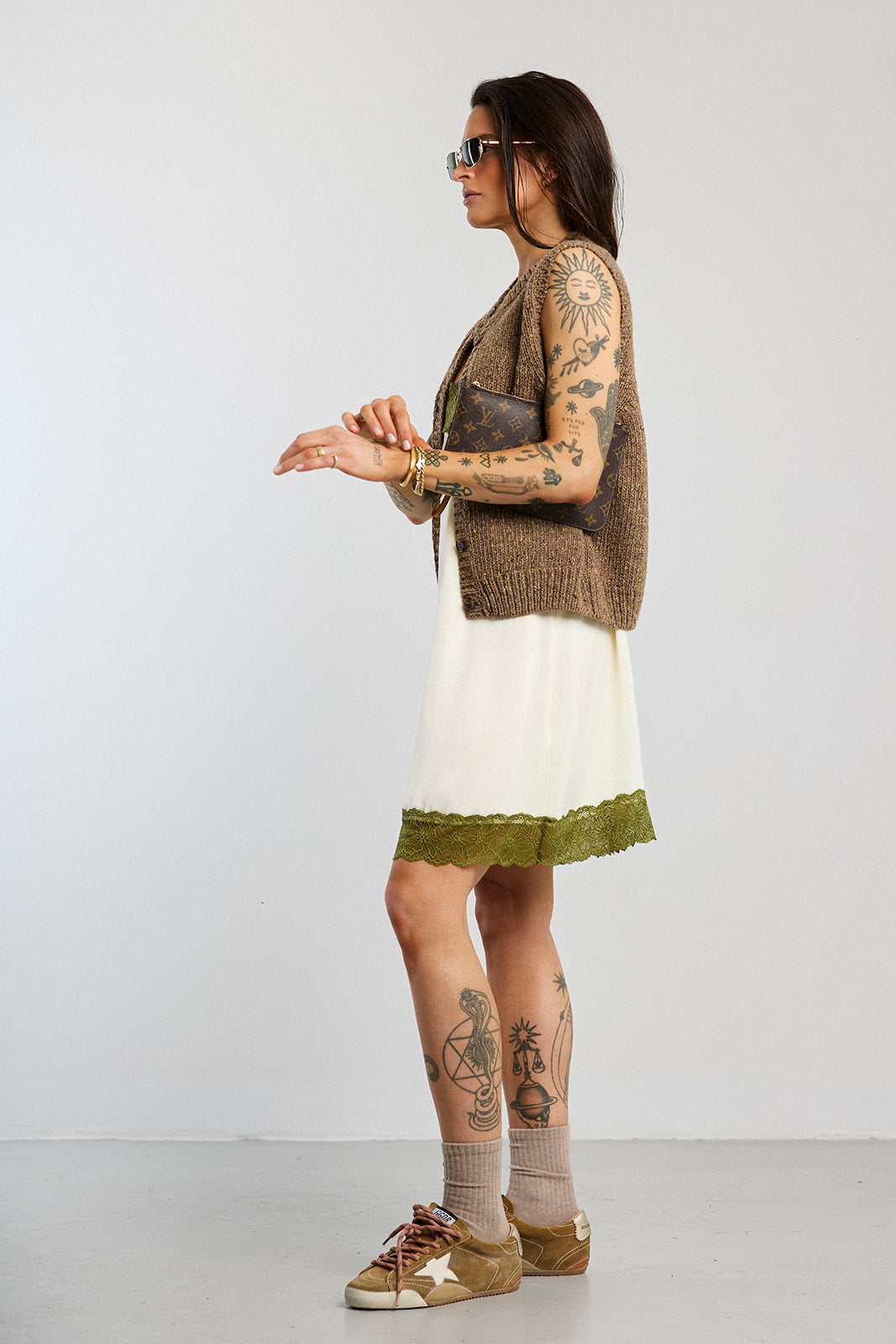 Kleid Kim Cream/Green - 6