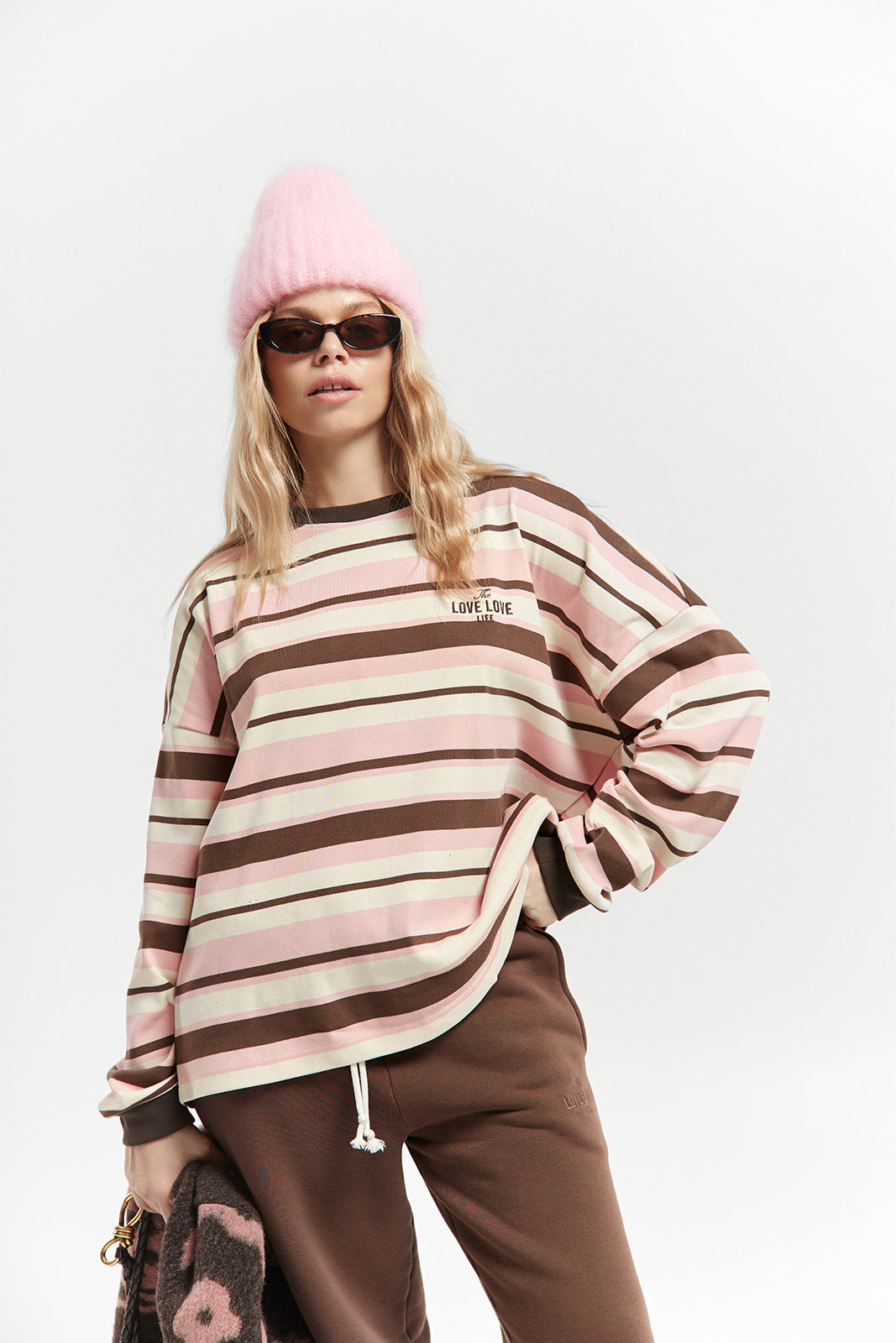 Longsleeve Niagara Pink Stripes