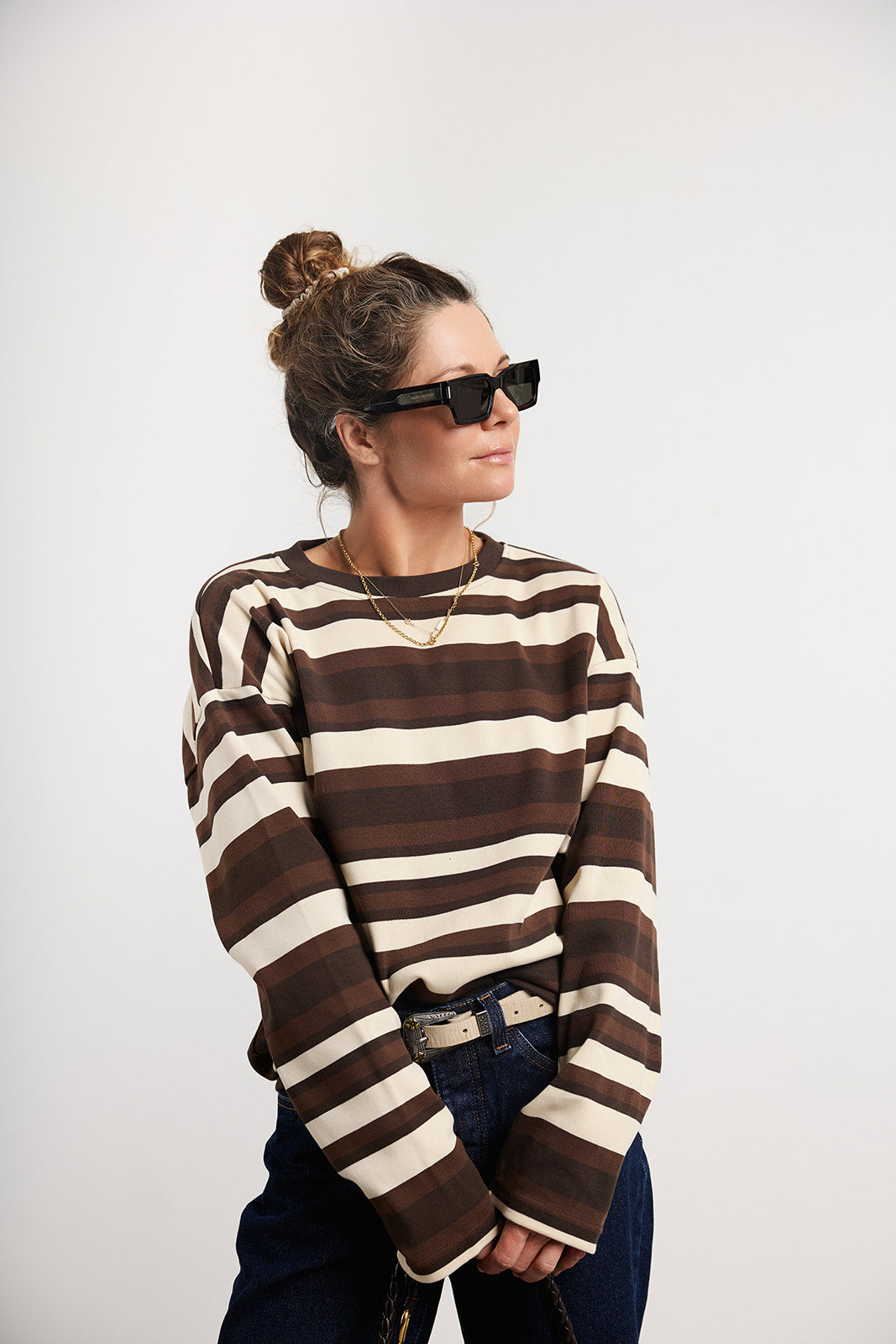 Longsleeve Silba Brown Stripes - 10