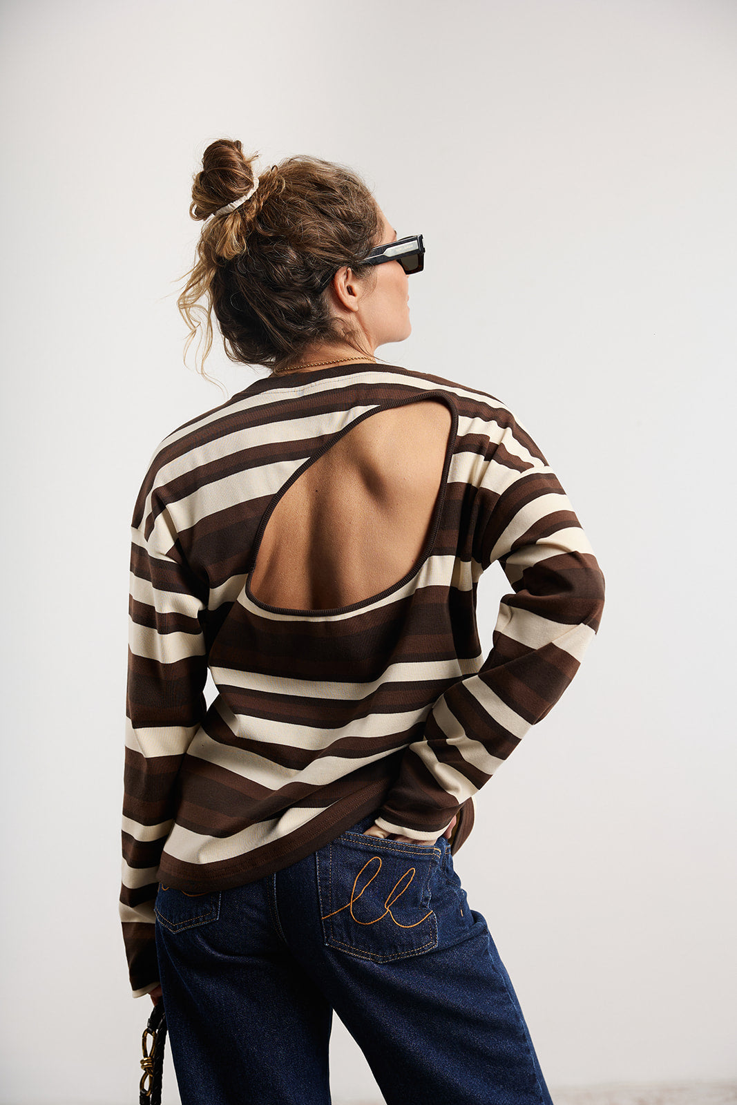 Longsleeve Silba Brown Stripes