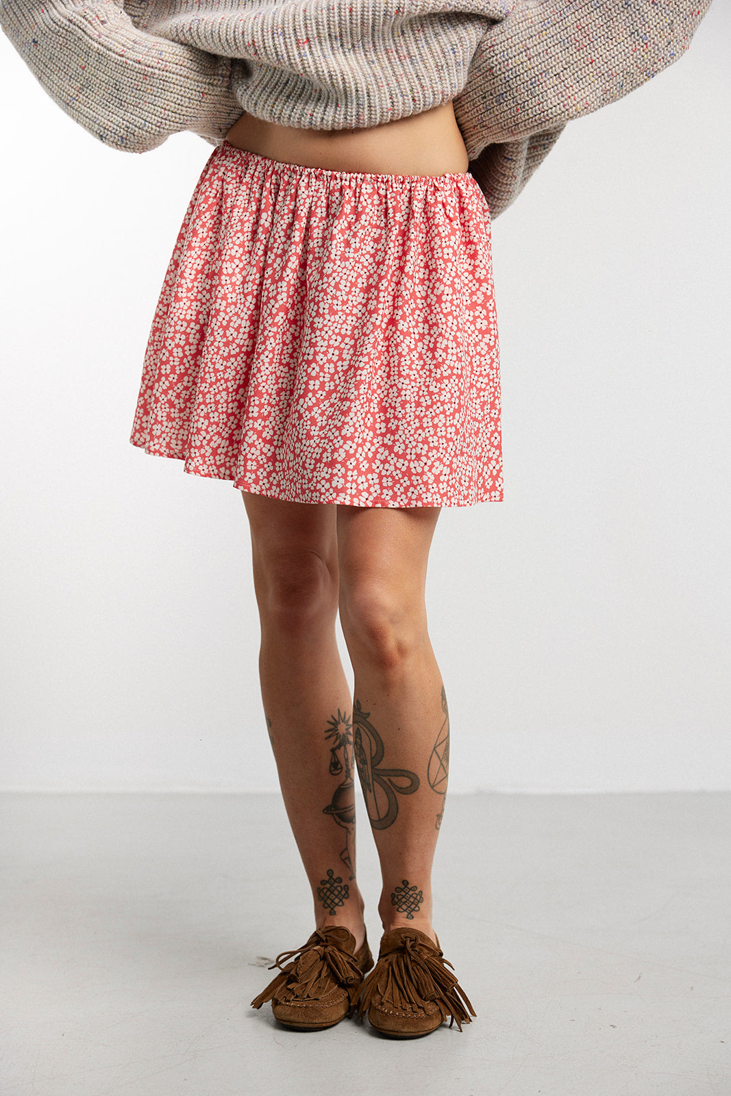Spódnica LOW Petit Flowers Red - 6
