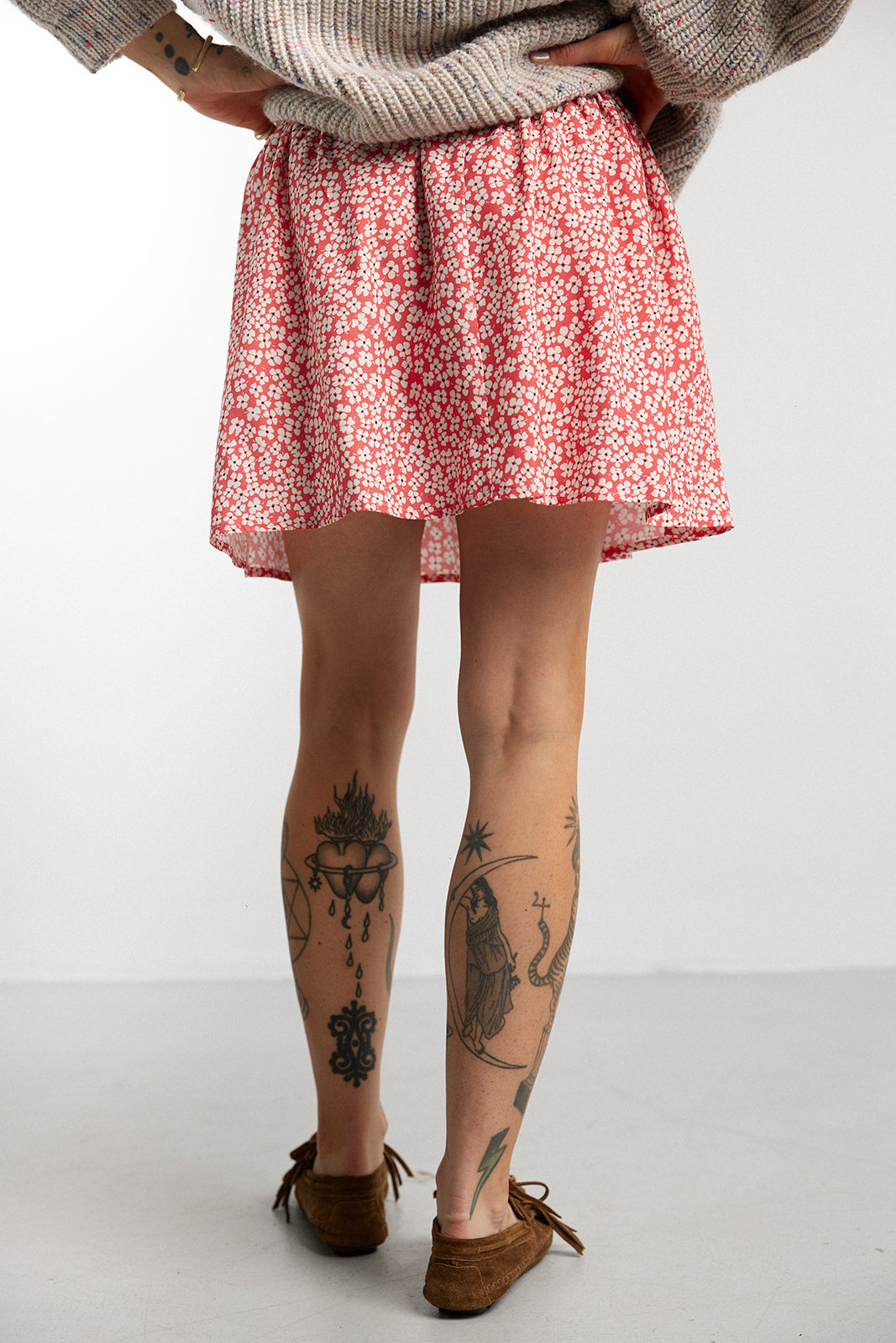 Spódnica LOW Petit Flowers Red - 8