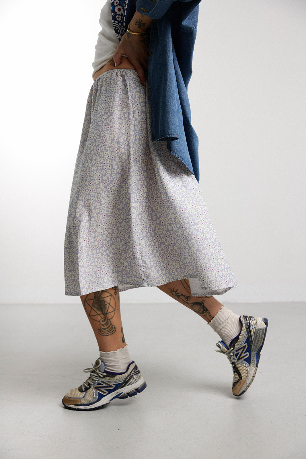 Rock LOW Petit Flowers Blue - 8