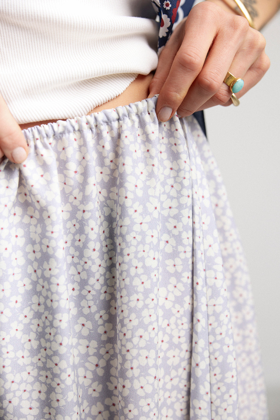 Rock LOW Petit Flowers Blue - 11
