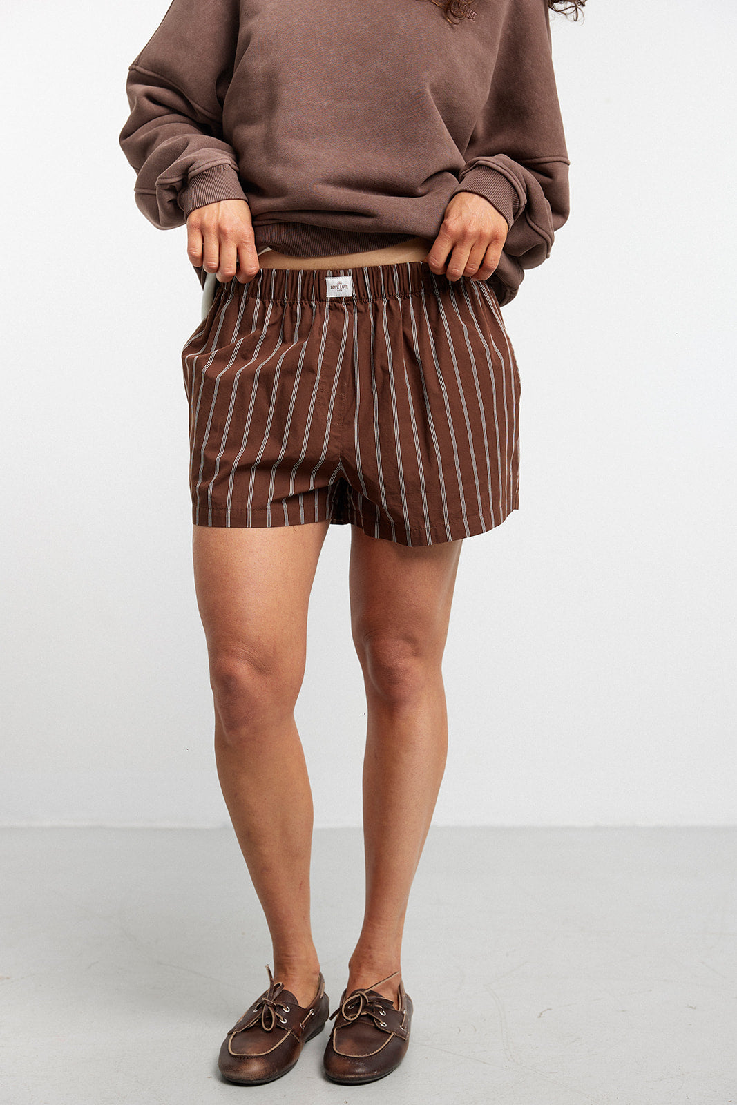 Berlin Brown Stripes Shorts - 9