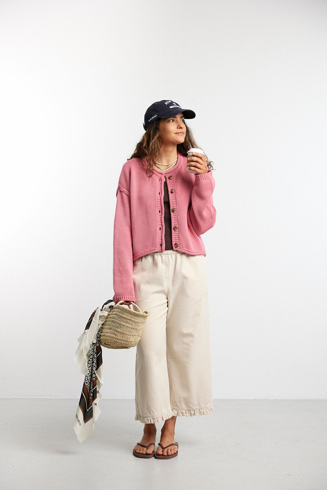 Street Cream Capri Pants