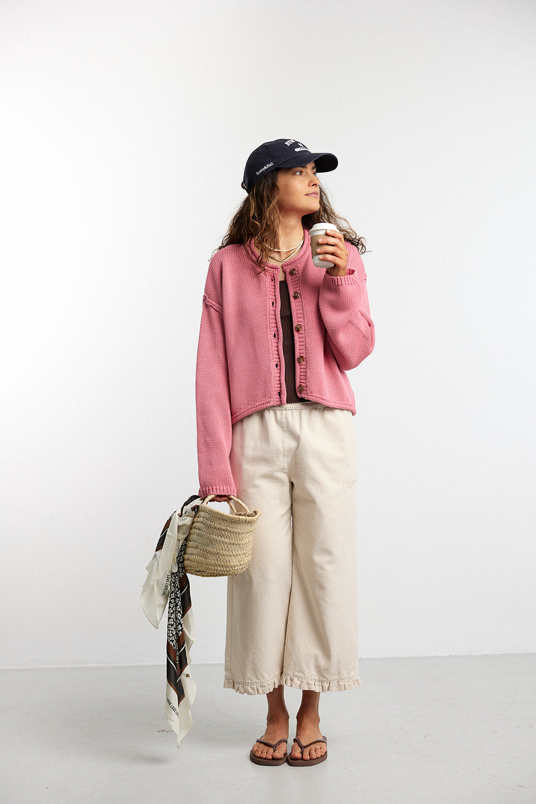 Spodnie Capri Street Cream - 17