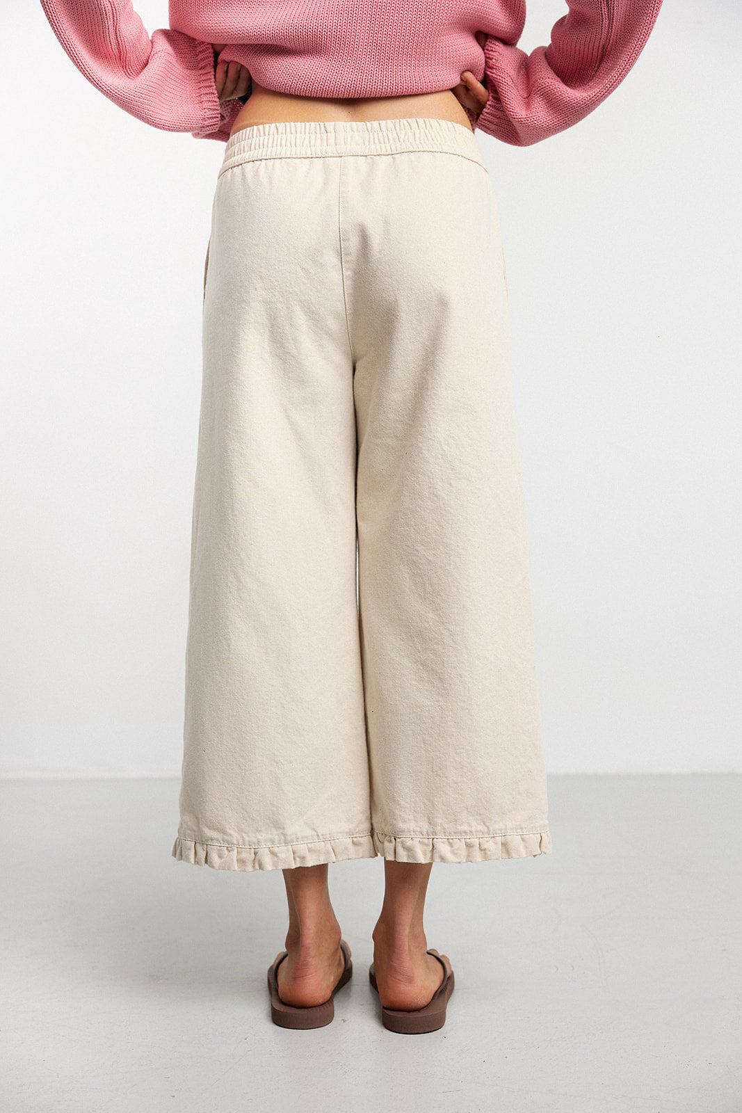 Spodnie Capri Street Cream - 13
