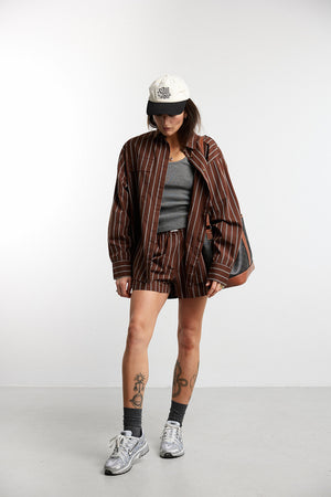 Koszula Viborg Brown Stripes