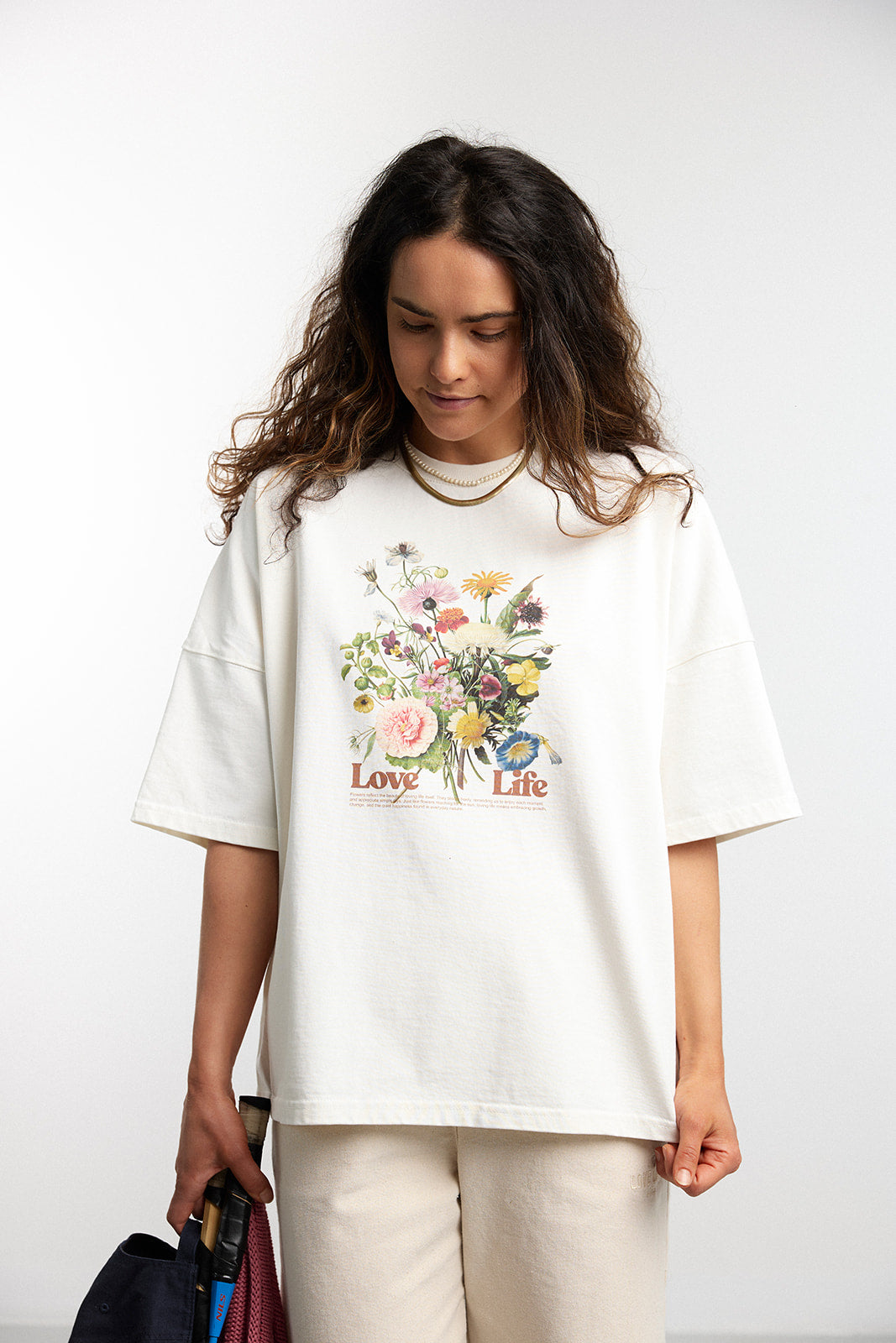 T-shirt West Ecru Bouquet