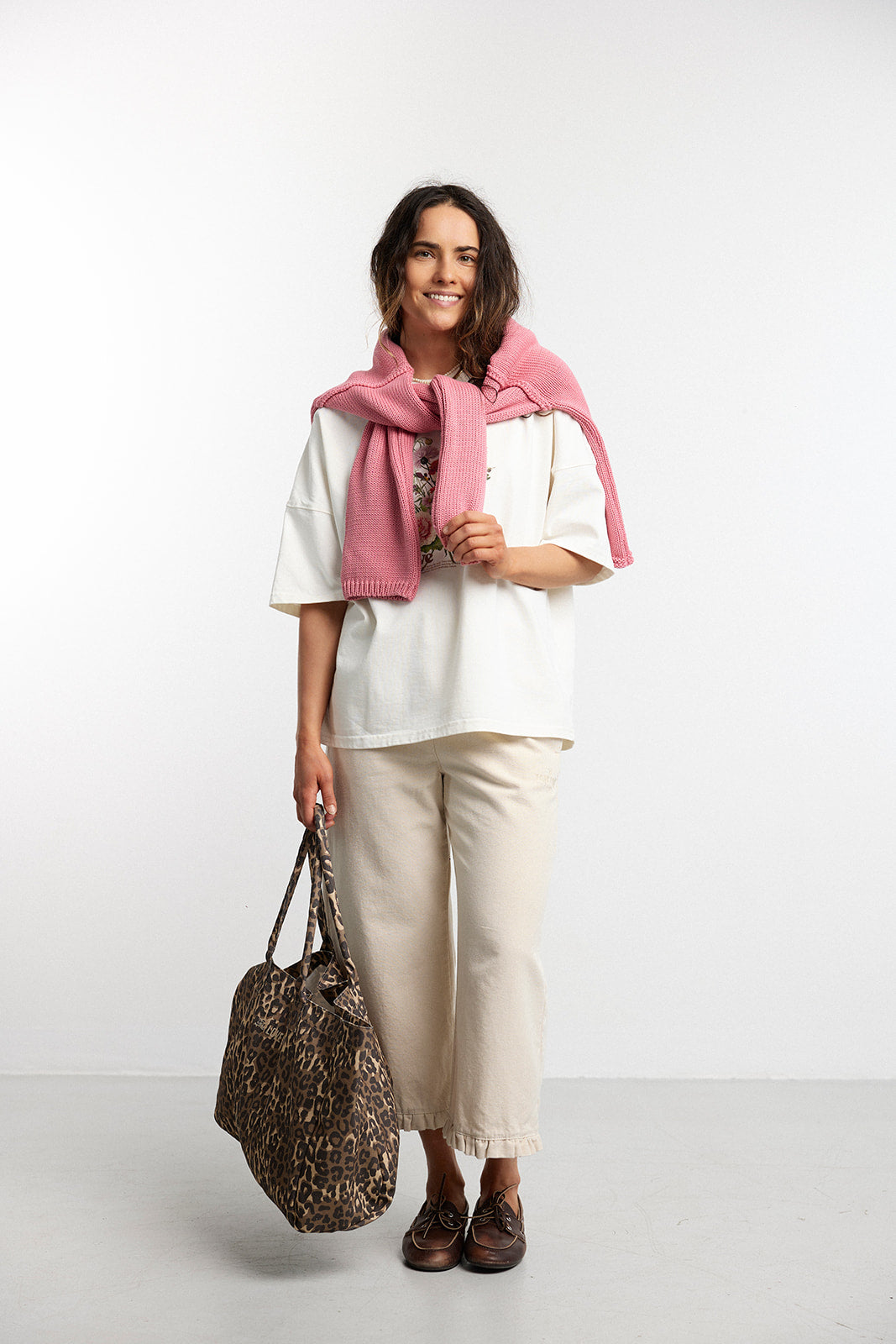 Spodnie Capri Street Cream - 18