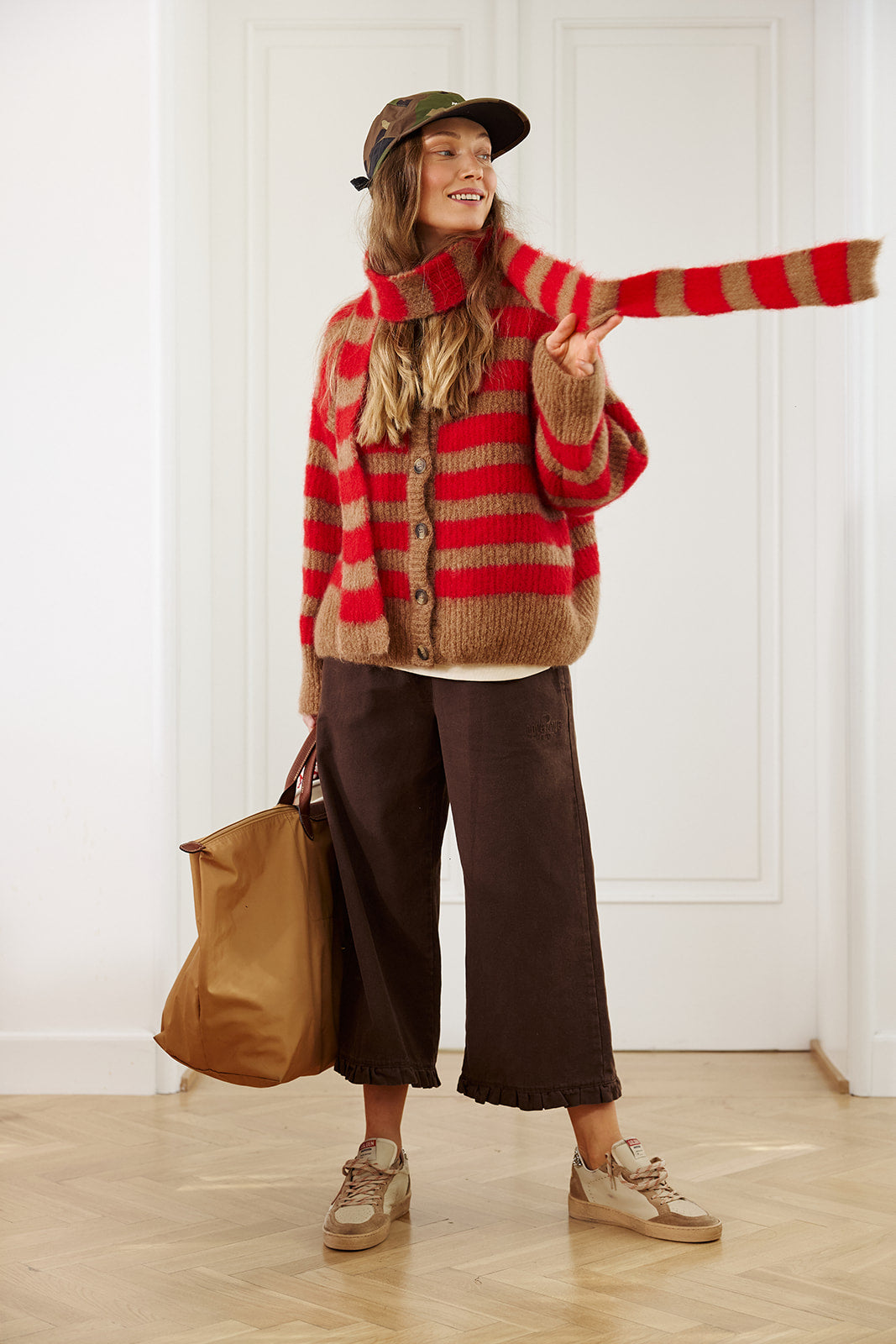 Kardigan Bori Red & Beige - 15
