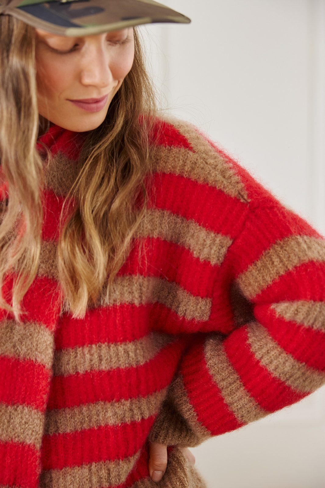 Kardigan Bori Red & Beige - 11