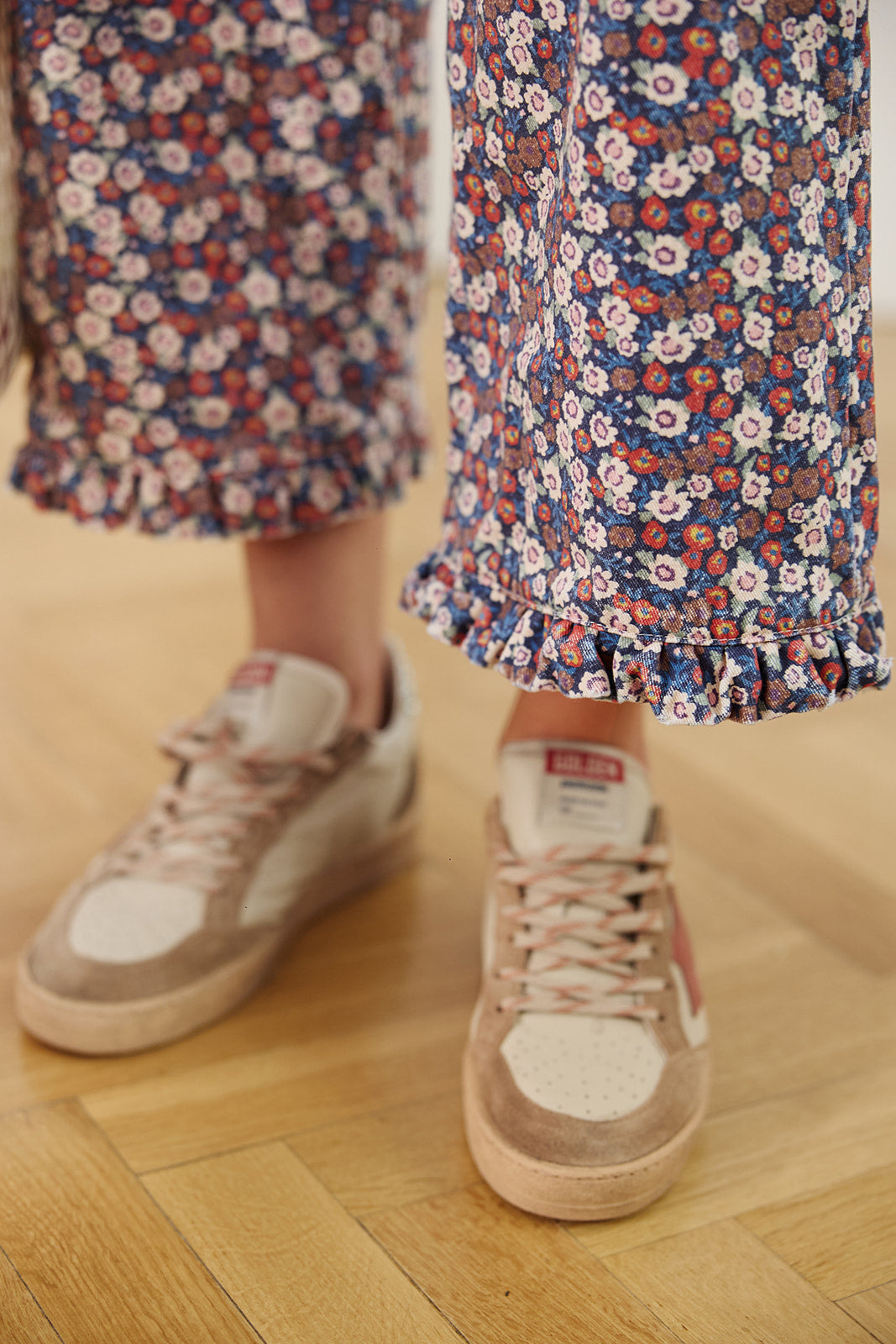 Spodnie Capri Street Floral Navy Vintage - 6