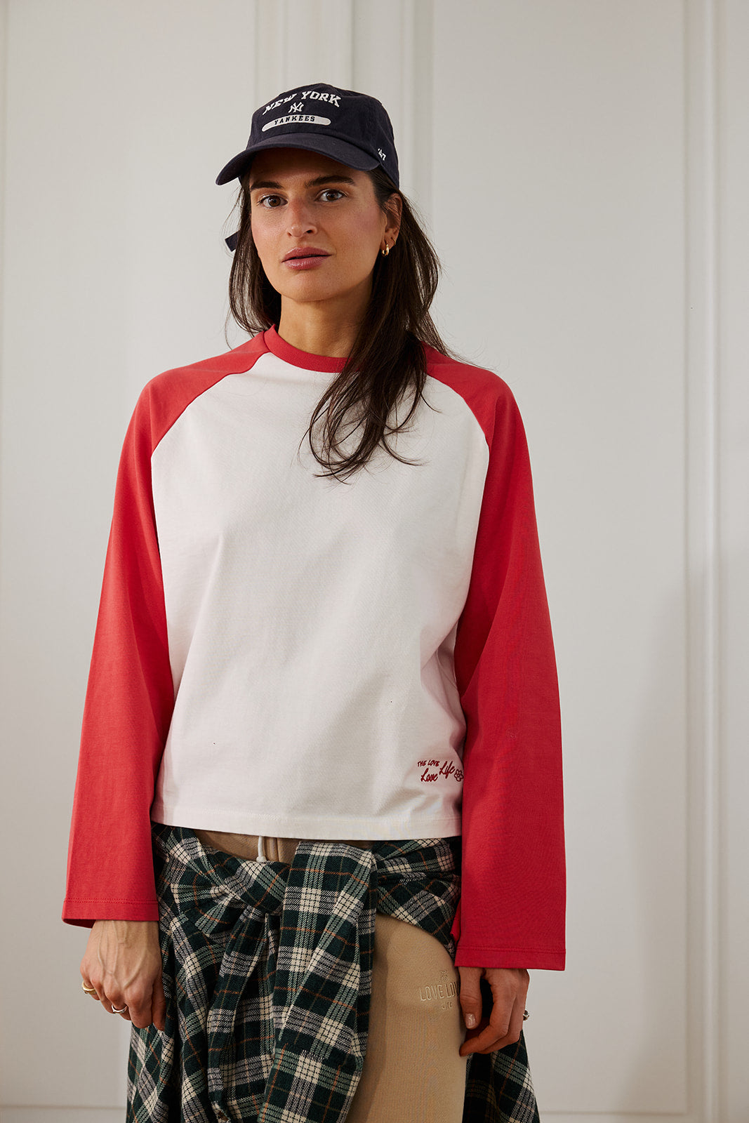 Langarmshirt Cora Rot & Ecru - 8