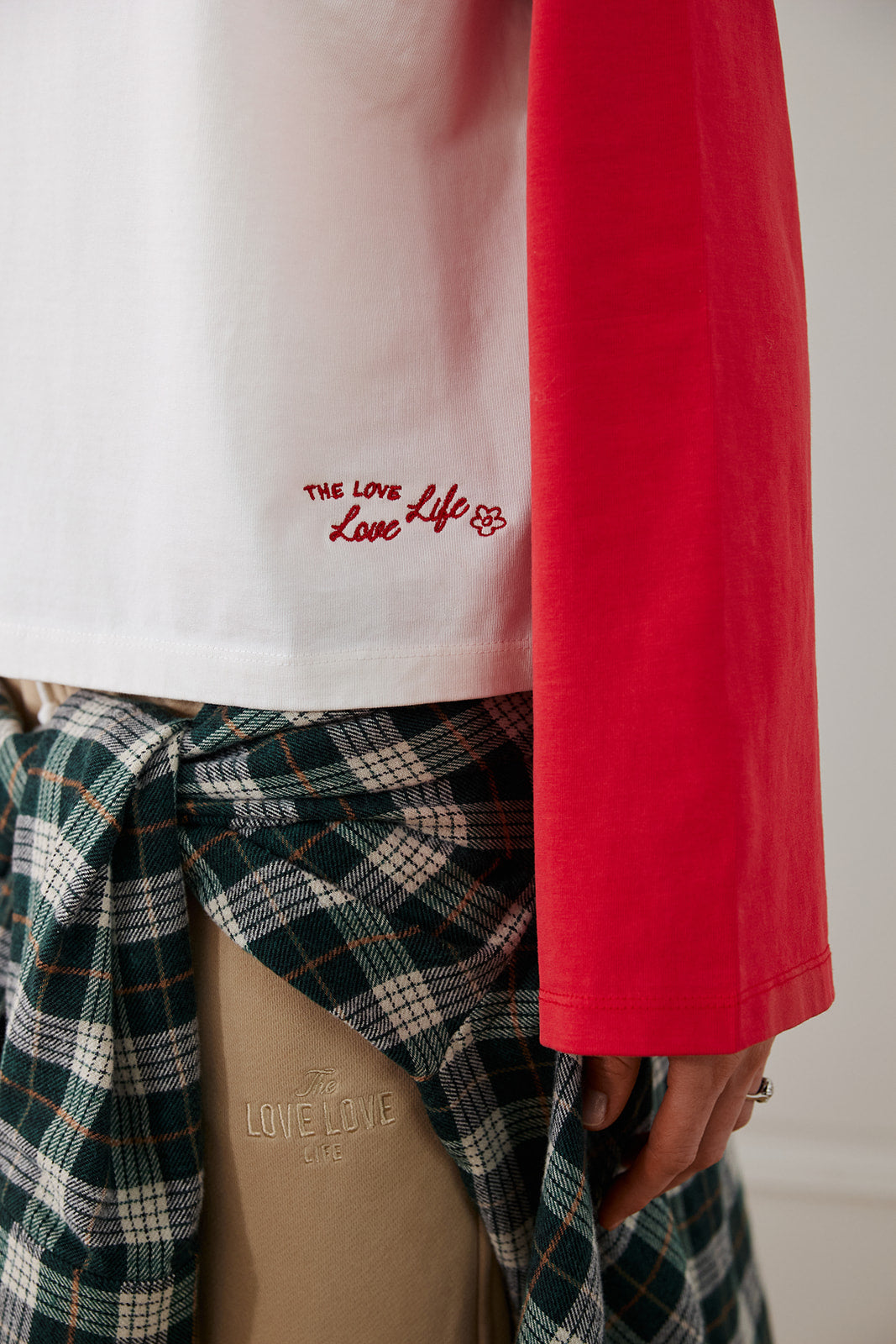 Langarmshirt Cora Rot & Ecru - 7