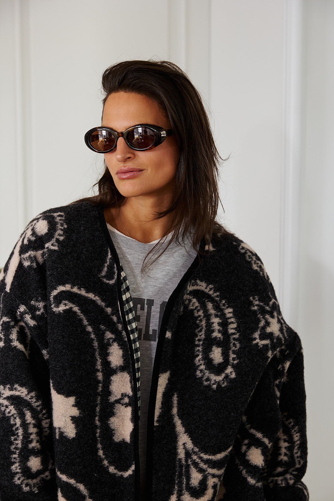 Jacke Adana Paisley Schwarz - 3
