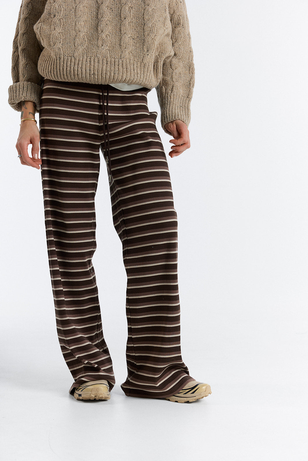 Spodnie Calm Brown Stripes