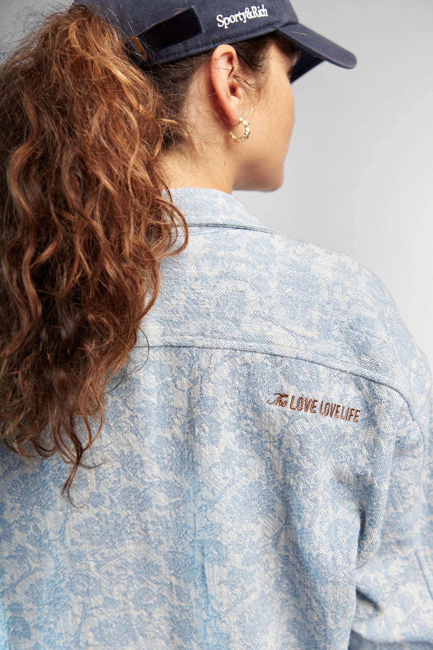 Misha Blue Jacquard Shirt