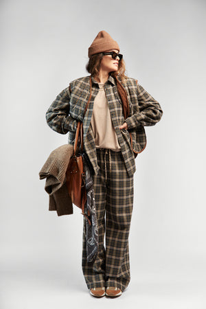 Koszula Misha Khaki Plaid